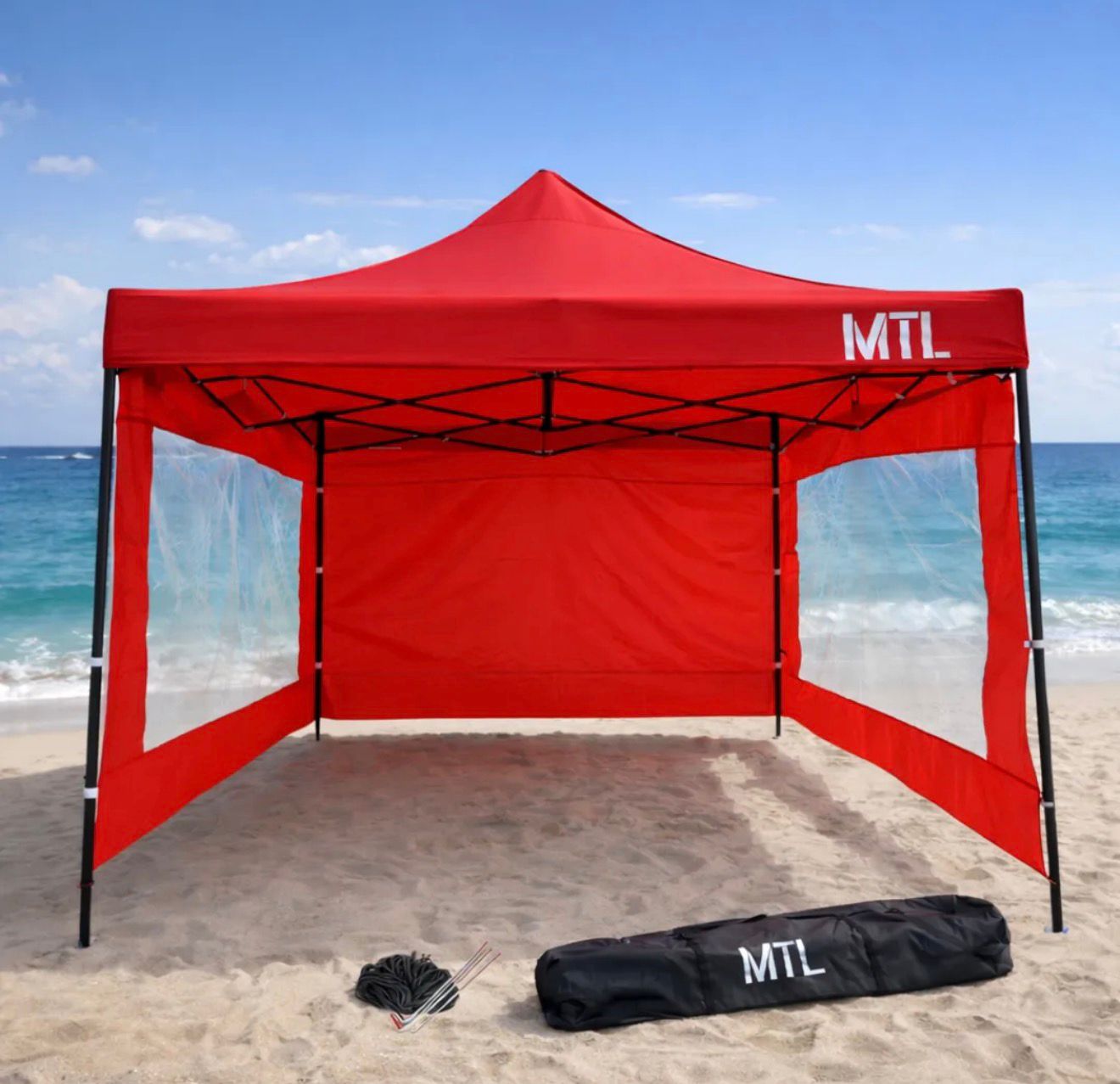 GAZEBO 3 PAREDES ROJO